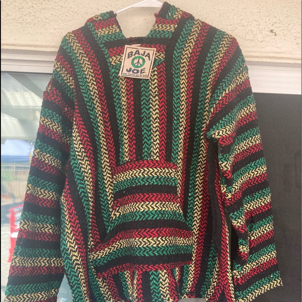 Baja Joe Rasta poncho